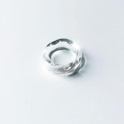 Azurhaus Snow Ring White Glass Ring