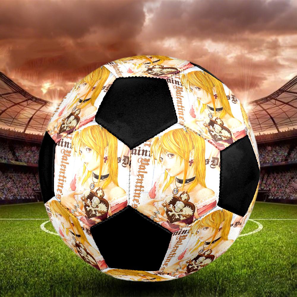 Soccer Ball Colorful Machine Stitched PVC Size 5 Team Training Competition Ready Durable High-Bounce Cool Sports Gift