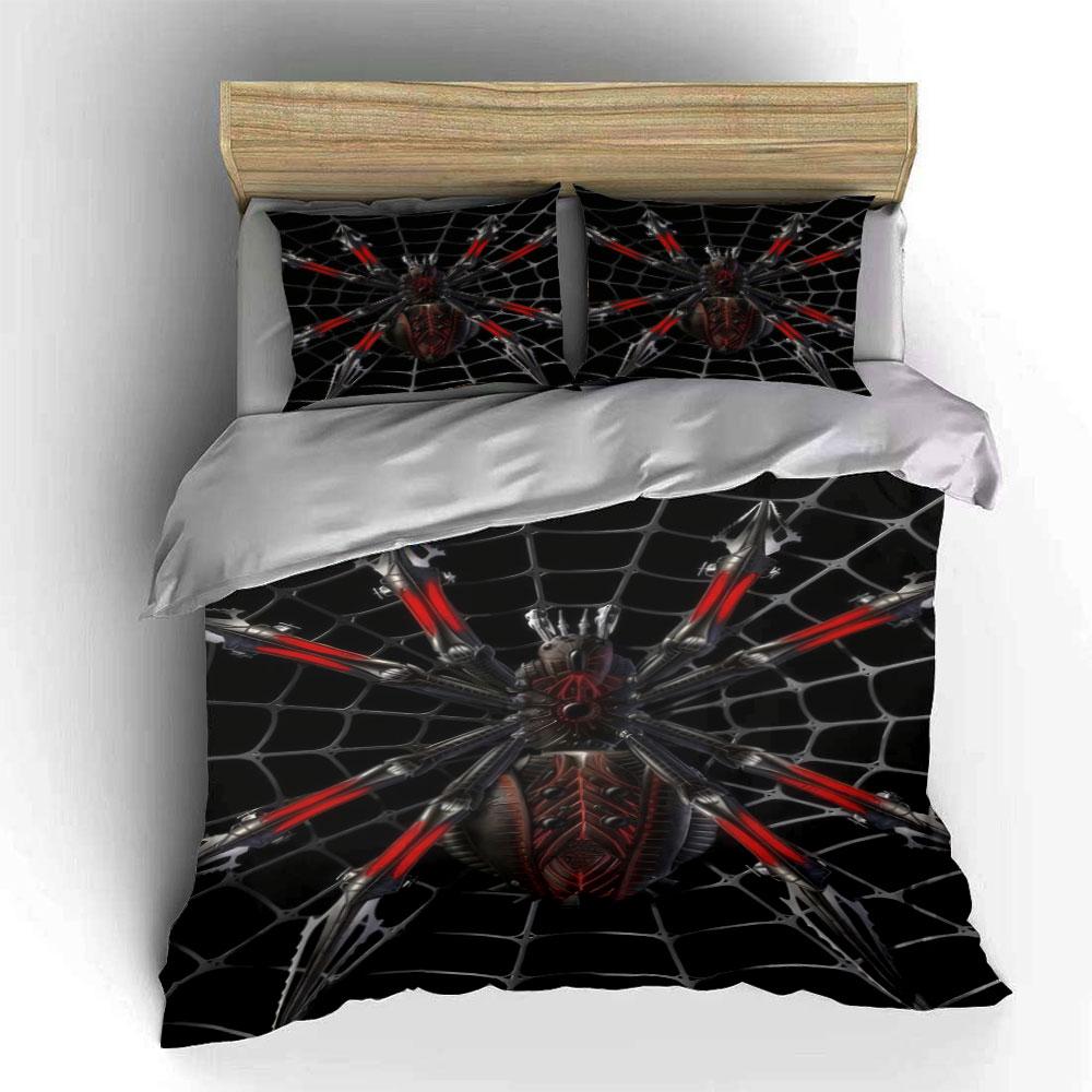 Mechanical Spider Set for Decoration kid's and adults' bedroom decor, Exquisite three-piece bedding set gift