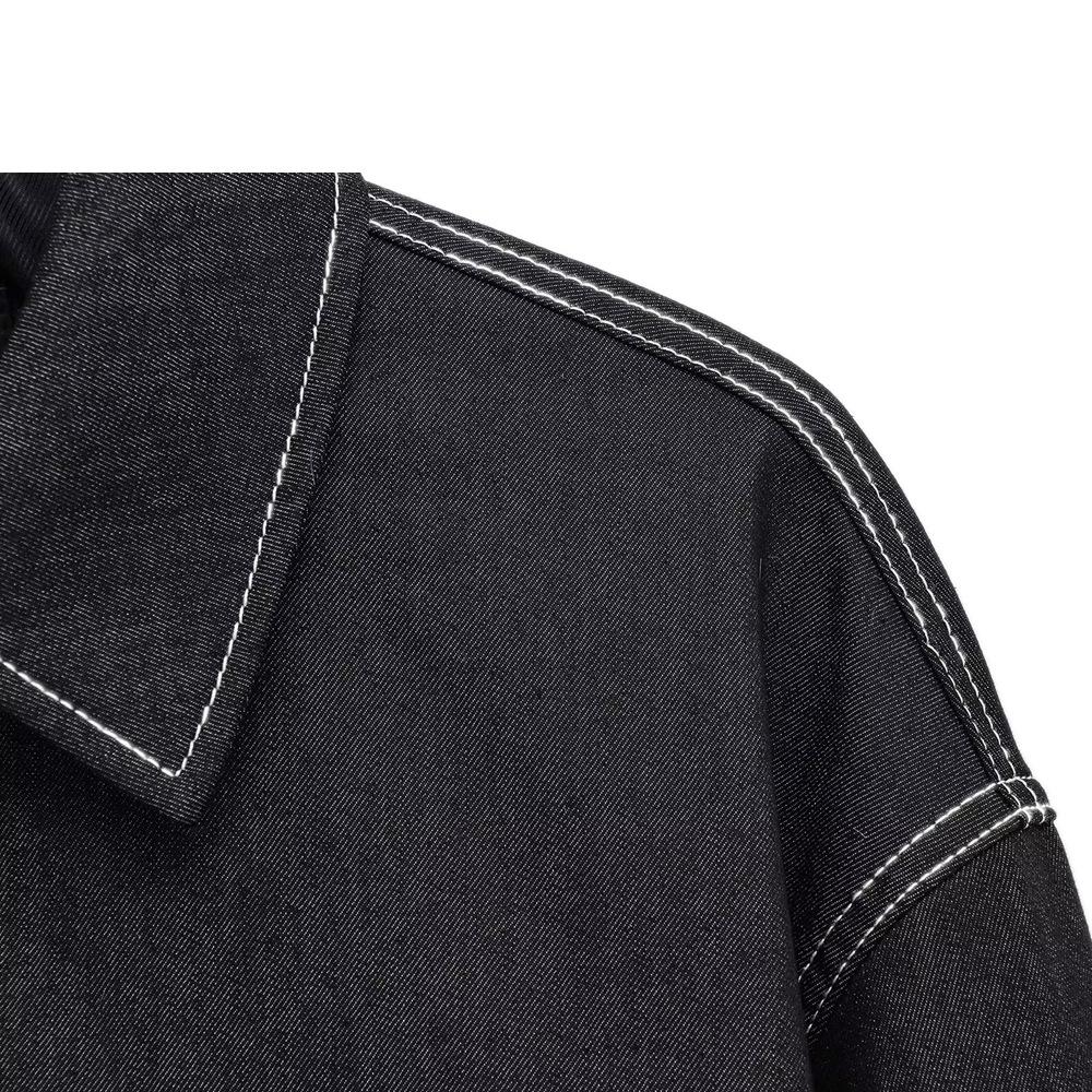 2025 Autumn/Winter Women's Denim Effect Fashion Top Jacket