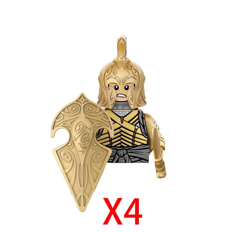 Military Building Blocks Solider Figures Movie Science Fiction Series Weapons Shield Knight Toys Gifts Medieval Mini Bricks MOC