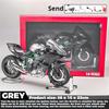 Gift Box Spray 1/6 Scale Kawasaki H2R H2 Racing Motorcycle Alloy Diecast Model Car Collections Hobby Decoration Gifts with Husband Boy