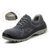 men fashion breathable steel toe covers work safety shoes worker summer sneakers cow suede leather security boots safe footwear