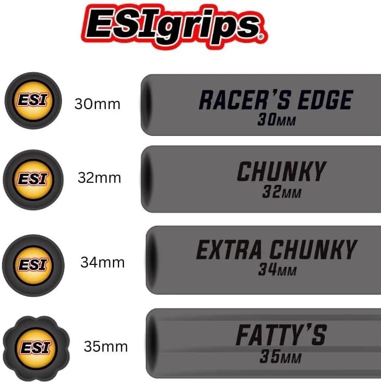 ESI grips MTB Grip Racer's Edge Grips CESGRREGY Gray Outer