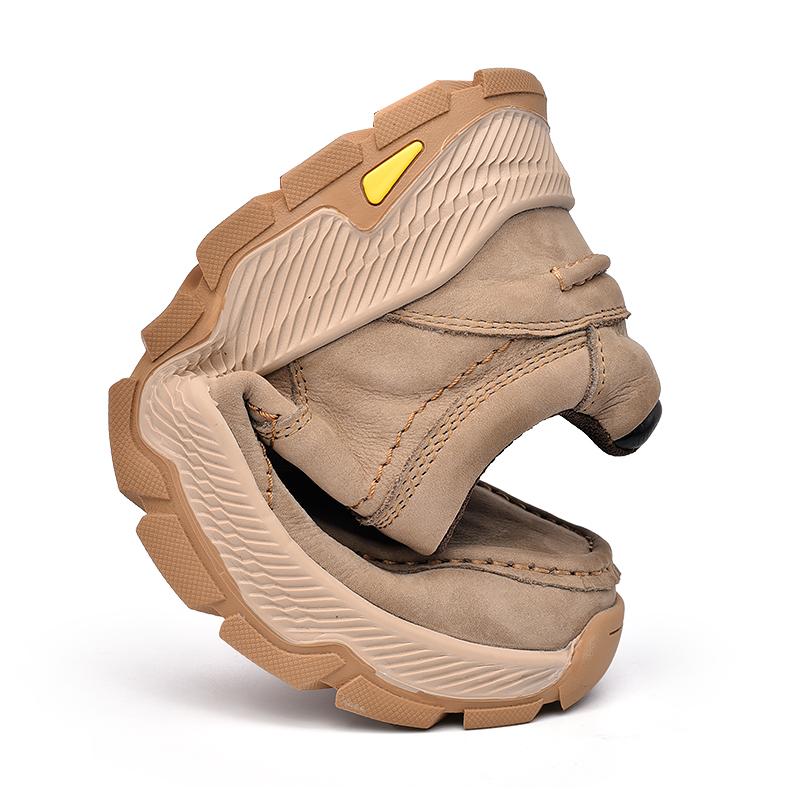 Men's Leather First Layer Cowhide Casual Shoes Business Shoes Outdoor Leisure Hiking Shoes