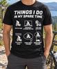 Things I Do in My Spare Time Shirt, Funny Cycling Tee, Bicycle Enthusiast Gift, Road Biking Art, Mechanic Humor, Rider Birthday, Pedal Lover