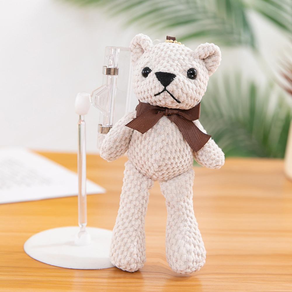 Plush Stuffed Bear 16cm Stuffed Animal Toy Birthday Gift Pineapple Bear Doll Keychain