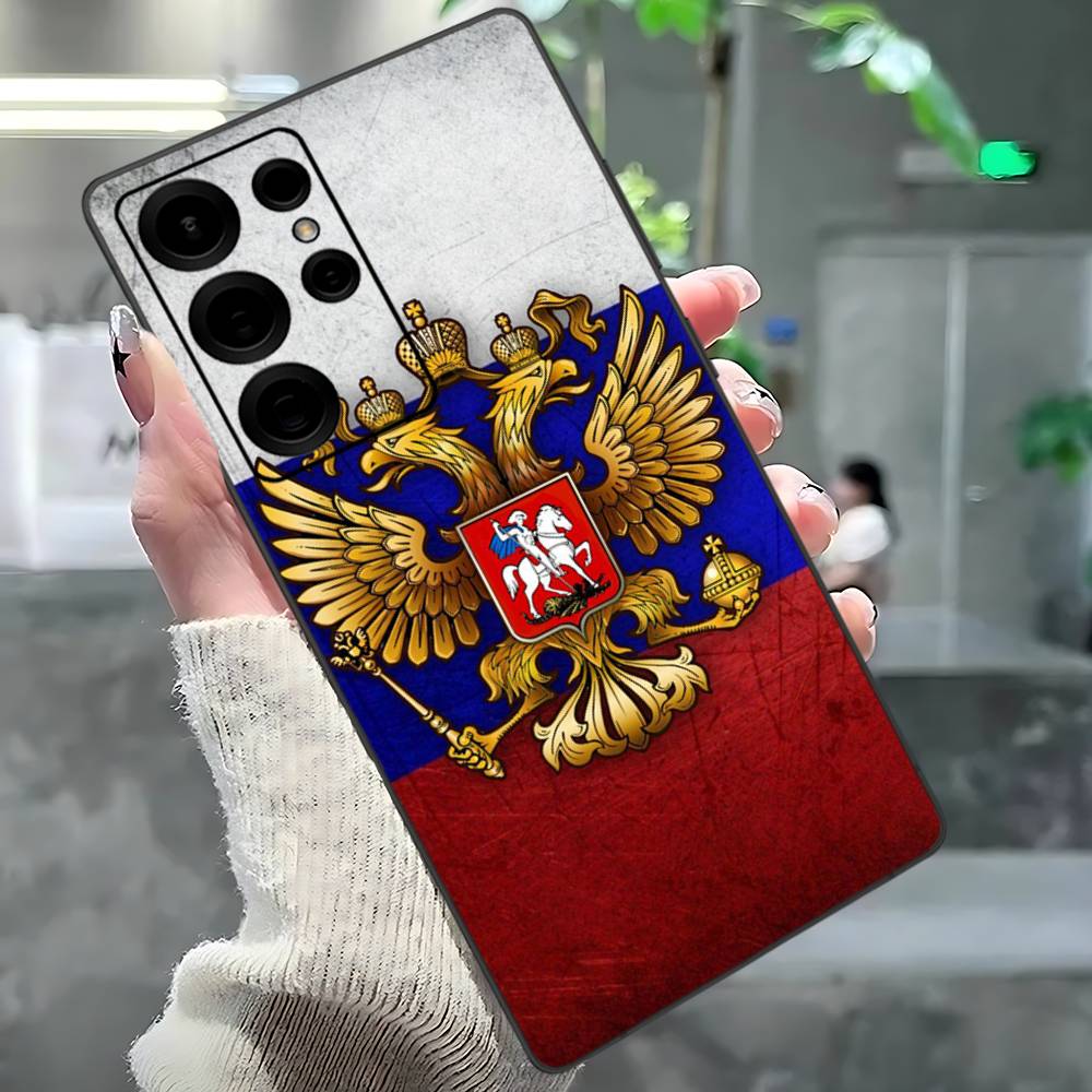 Popular Flag Of Russia Phone Case For Samsung S 24 Fe 25 Ultra Plus 20 Lite 21 30 22 23 24 22 Ultra 5G Fundas
