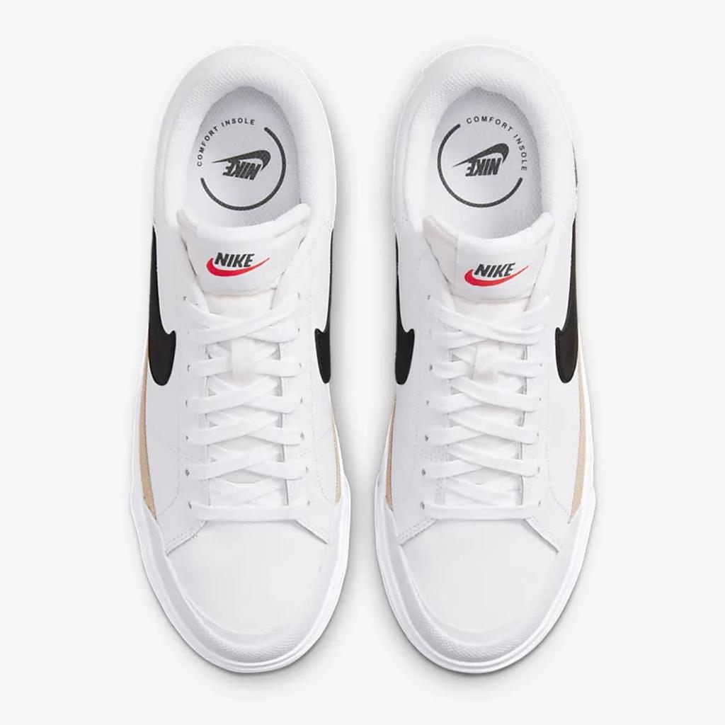 NIKE Court Legacy Lift Court Legacy Authentic Size [W Lift] White/Hemp/Team Orange/Black DM7590-100 25.0cm