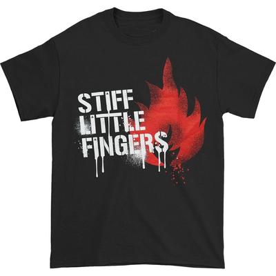 Stiff Little Fingers Zwarte Kleur 100% Katoen Volledige Maat T-shirt MZ046 Unisex T-shirt