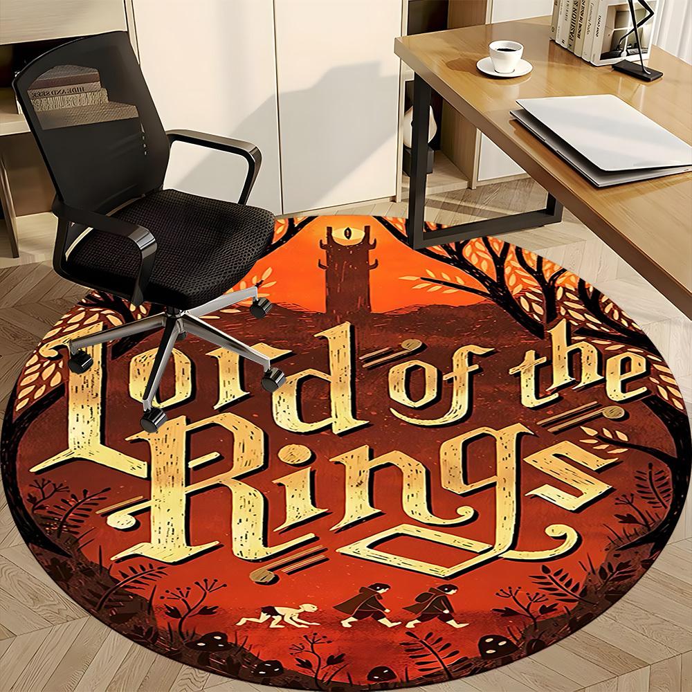 1pc The Lord of the Rings Office Round Area Rug, Under Office Chairs Bedroom Living Room Home Decor  a1022167