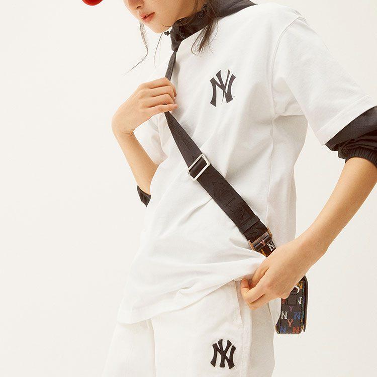 MLB T Shirts Unisex White Crew Neck Moderate Straight Fit 31TSS2131-50W