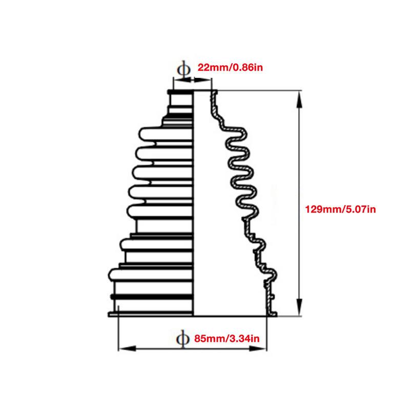 2024 Universal CV Boot CV Joint Boot Kit arbore de transmisie cu viteză constantă capac praf capac anti-îmbătrânire uzură rezistentă instrumente