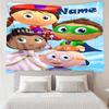 Custom Name Super Why Print Tapestry, Backdrop, Easy Setup, Ideal for Bedroom, Office & Living Room, with Aesthetic Wall Hanging Decor.