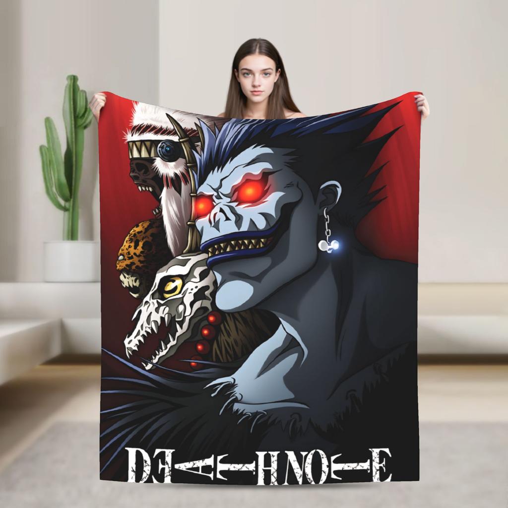 Light Yagami Misa Amane Flannel Blanket Winter Death-Notes Warm Soft Throw Blanket for Children Couch Chair Bedspread Sofa Bed