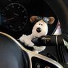 Cute Plush Puppy Car Turn Signal Switch Decor Steering Column Wiper Rod Lever Interior Ornament