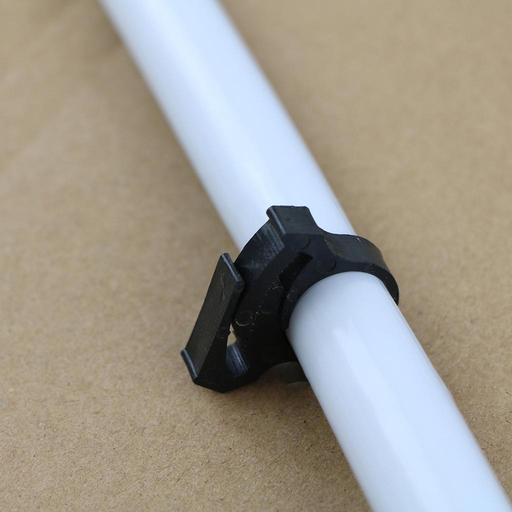 Set of 5 Garden Tubing Clips for Secure Drip Irrigation Systems in Greenhouses Double Gripping Adjustable Hose Clamps