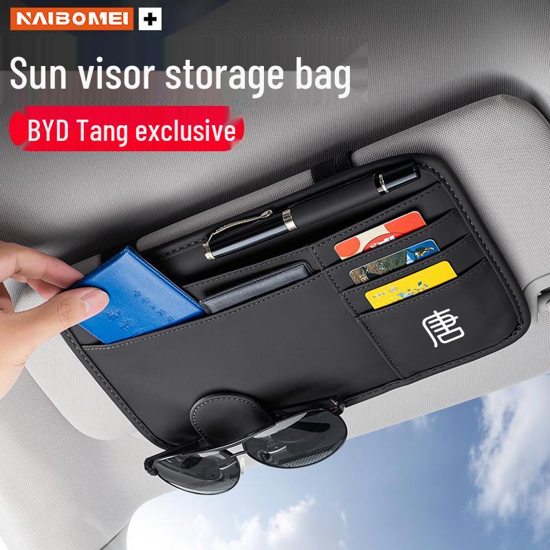BYD Tang EV/DM/dmi Car Sun Visor Multi-Functional Glasses & Card Holder