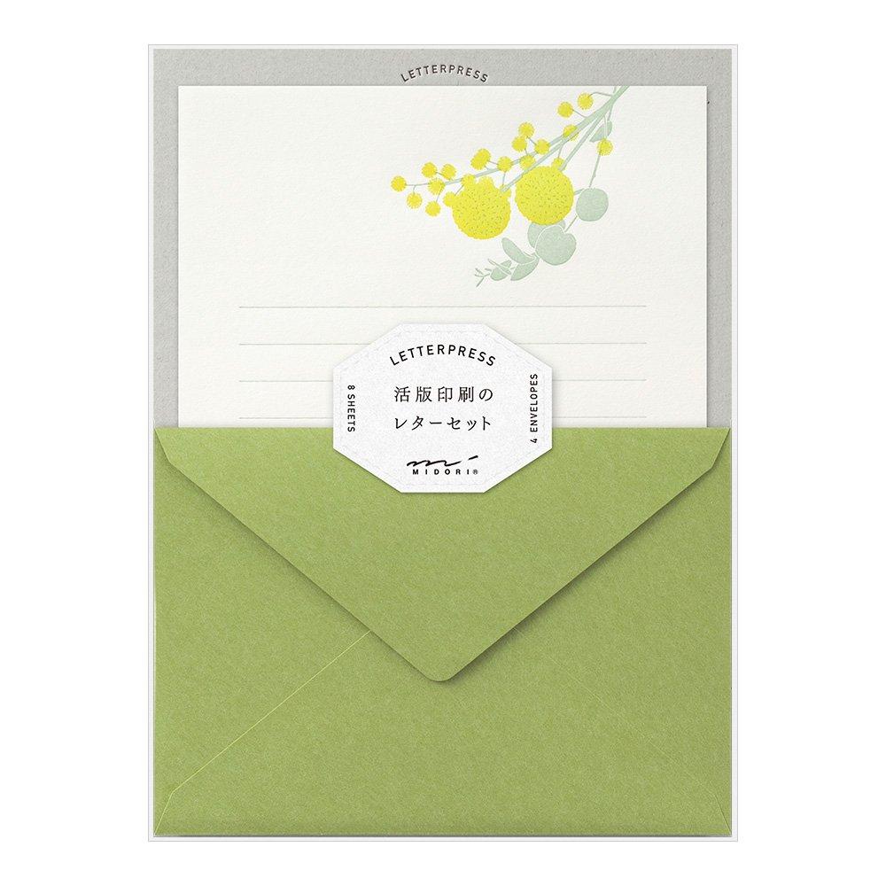 Набор Letterpress Bouquet 86461006 от Midori, Печать, Узор, Желтый,
