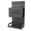 Wall Mount Utensil Rack Grey Aluminum Alloy Easy To Clean Multi Use Wall Utensil Organizer Rack for