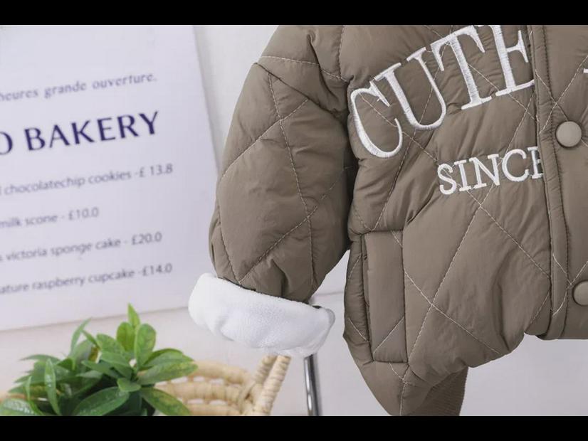 Autumn/Winter Quilted Baby Two-Piece Suit - Cute and Cozy Unisex Winter Outfit