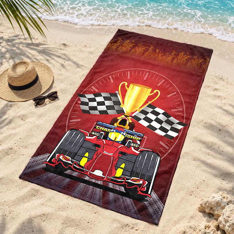Ferrari Microfiber Beach Towel Quick Dry Sand Free Lightweight Beach Towels for Travel Swimming Camping