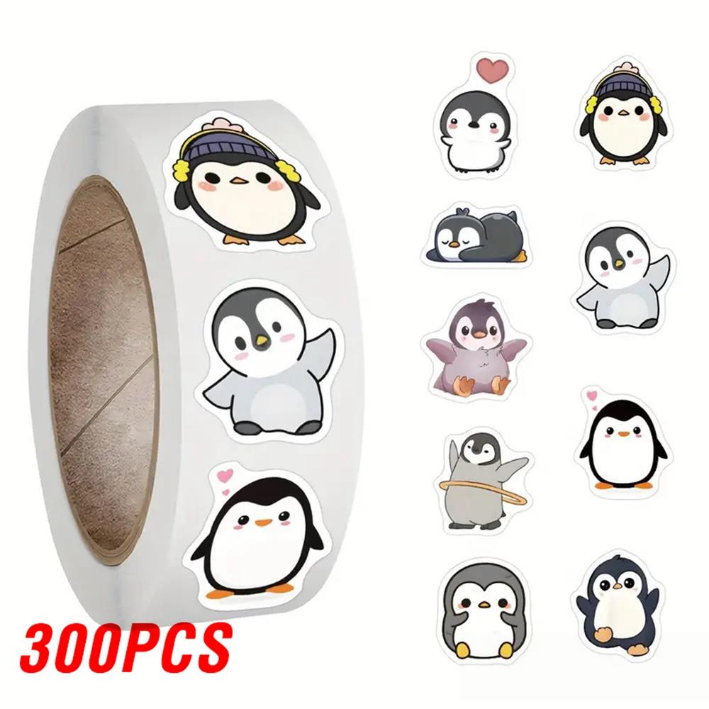 100-500 Stück Pinguin Tier Aufkleber Cartoon Abnehmbar Notizbuch Graffiti Aufkleber Dekoration DIY Geschenk Backen Paket Umschlag Etikett