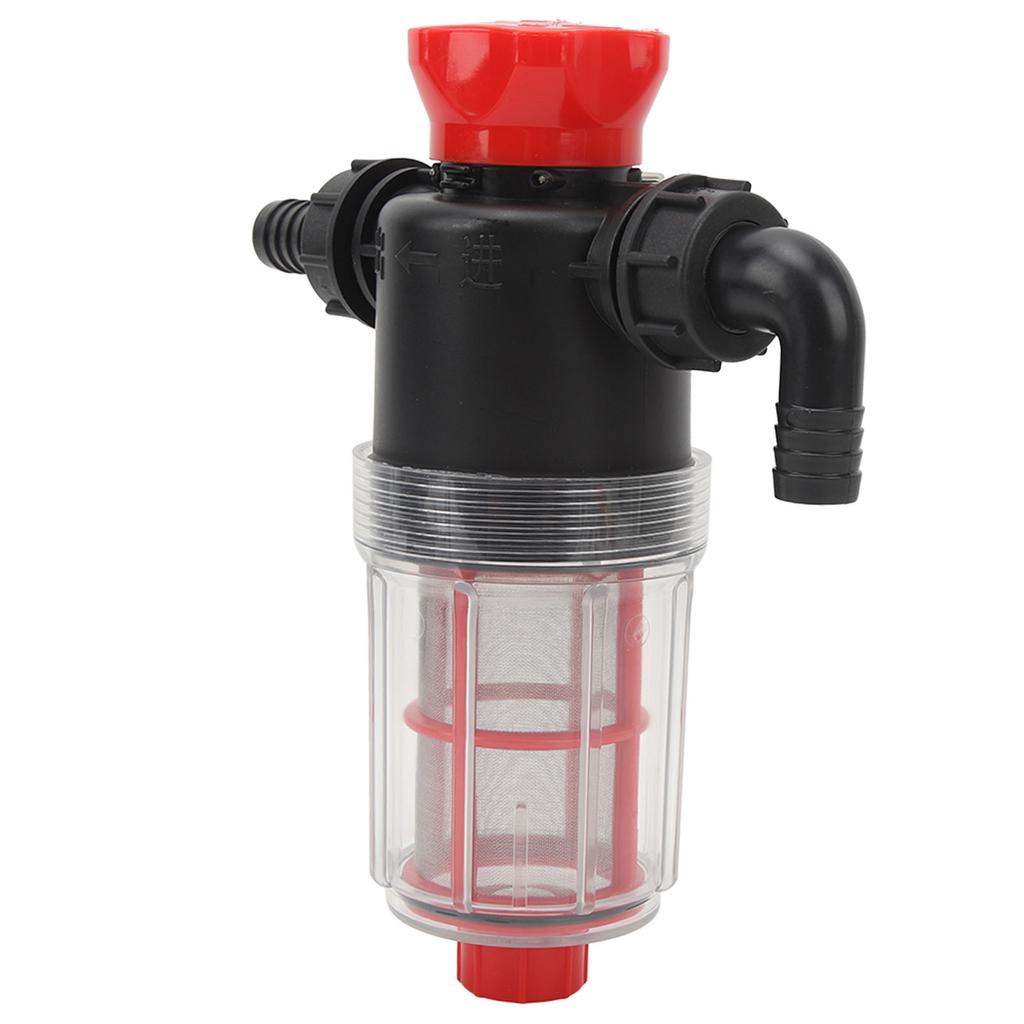 Water Pump Strainer Filter with 60 Mesh Stainless Steel Filter Screen High Flow Pipeline Filter Transparent Design 19mm