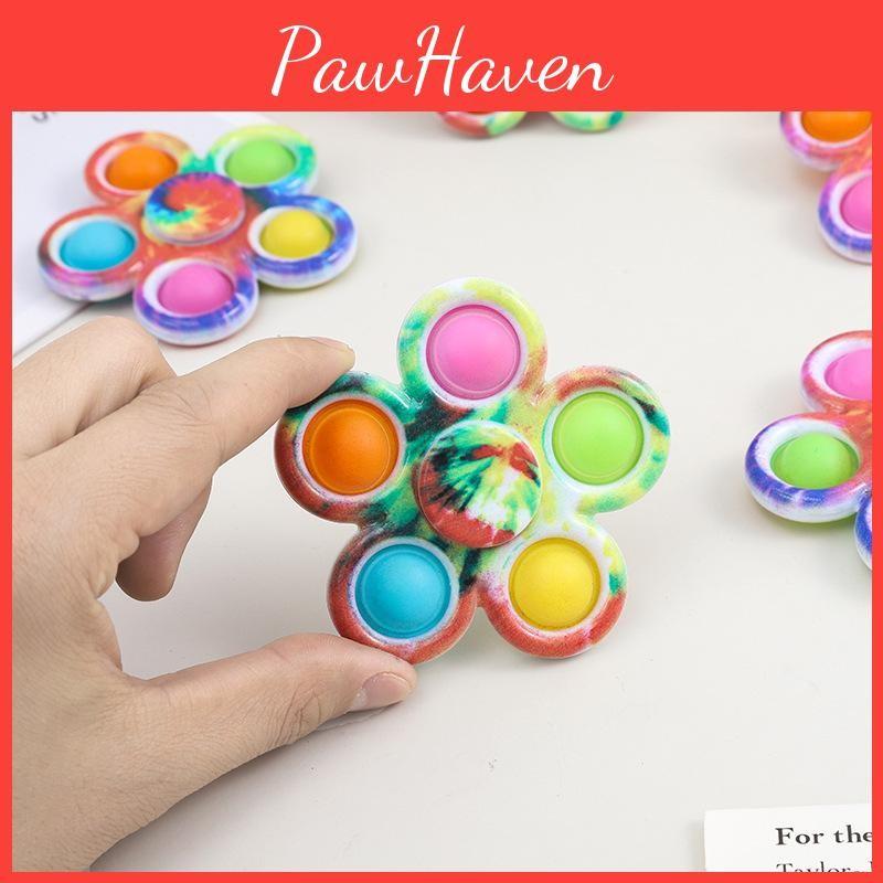With Spinner Stressrelief Silicone Bubbles For Kids And Office Desk Use