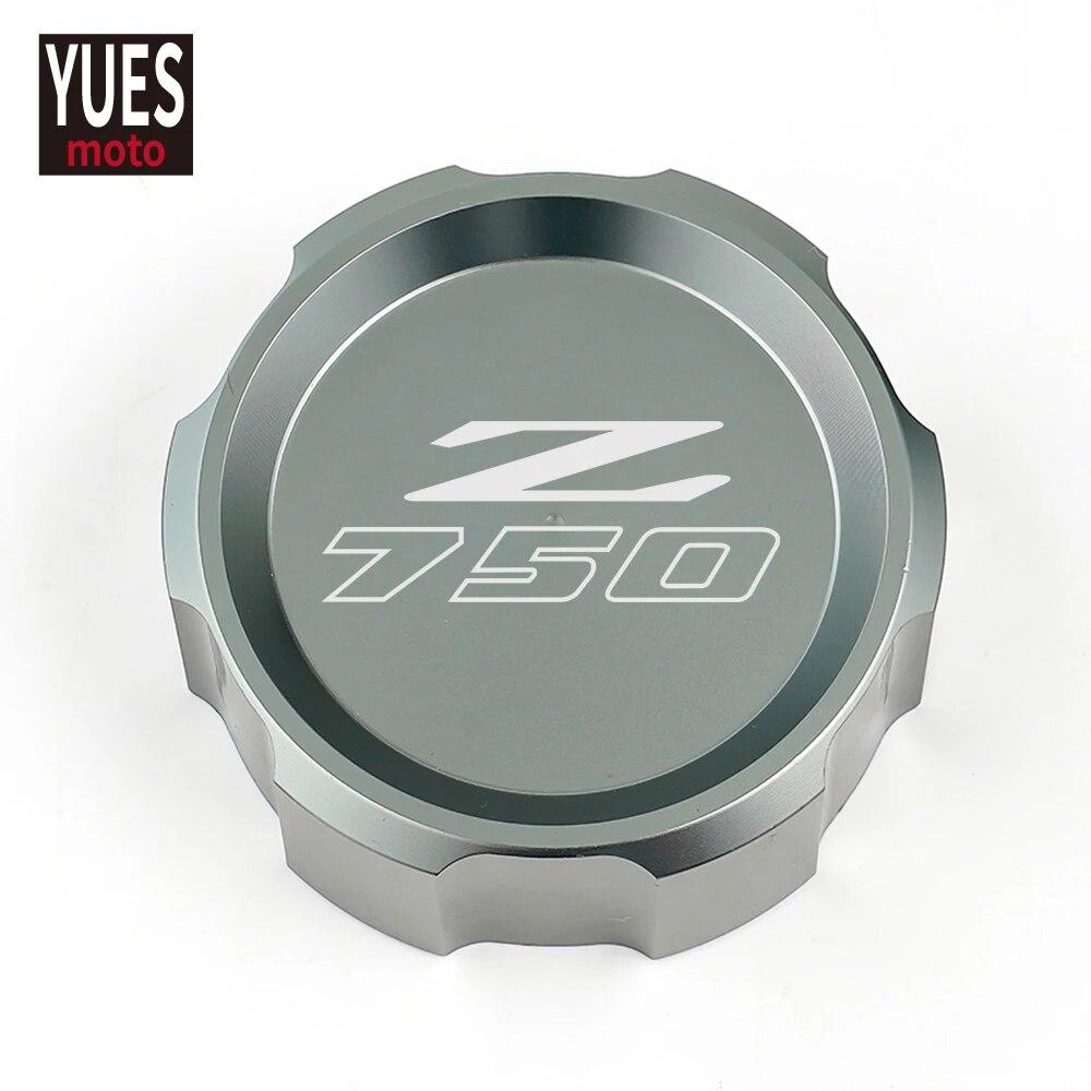 Moto Accessories CNC Rear Brake Fluid Cylinder Master Reservoir Cover Cap For KAWASAKI Z750 Z 750 2007 2008 2009 2010 2011 2012