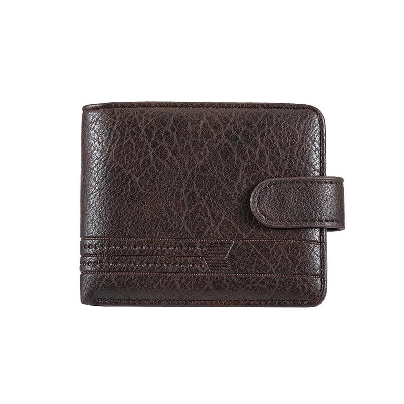 Men's Leather Zipper Wallet: Large Capacity Card Holder with Coin Purse