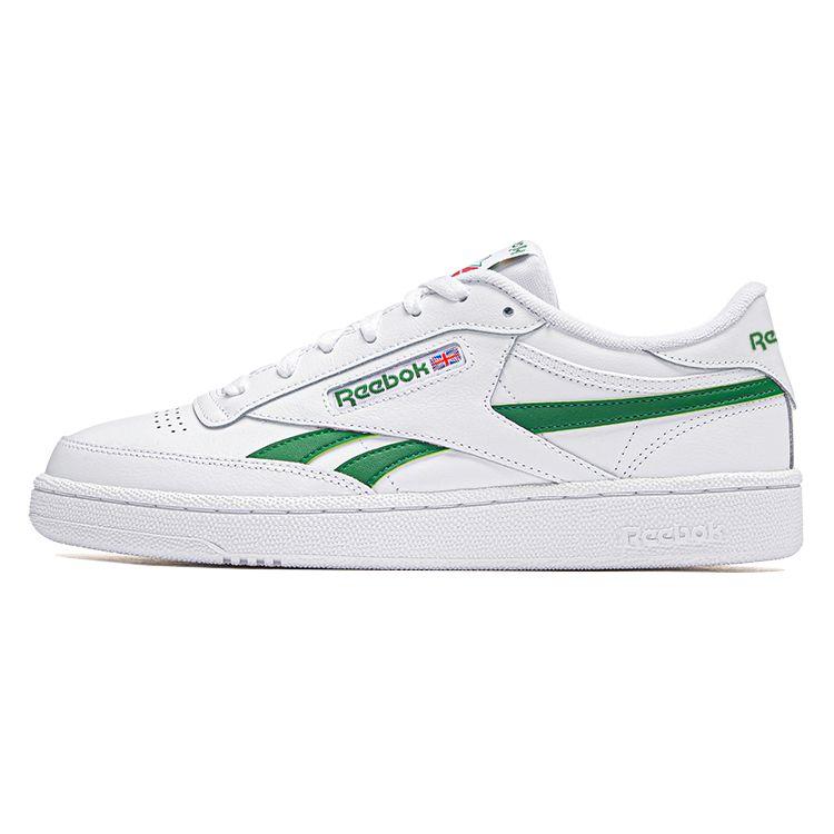 

Reebok Club C Revenge White Glen Green кроссовки унисекс Cloud-White 100032882 42.5