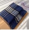Women's Autumn/Winter Korean-Style Versatile Mid-Length Plaid Shawl & Scarf with Tassels – Imitation Cashmere Warm Neck Warmer