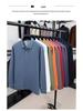 Men's 2026 Spring Breathable Cotton Long-Sleeve Polo Shirt with Side Slits