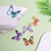 100Pcs Resin Glitter Colorful Butterfly Flatback Cabochon Fit Hair Bows Center Accessories DIY Embellishment Scrapbook Crafts