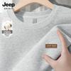 JEEP SPIRIT Men's Loose Fit Round Neck Pullover Sweatshirt