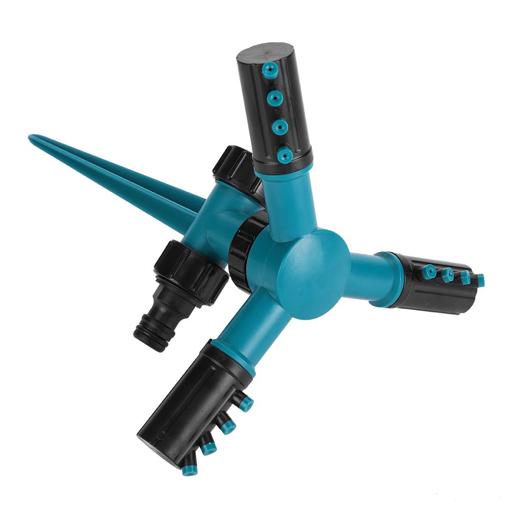 360 degrees  Rotating Lawn Sprinkler with 3 Arms   Automatic Garden Watering Irrigation Tool
