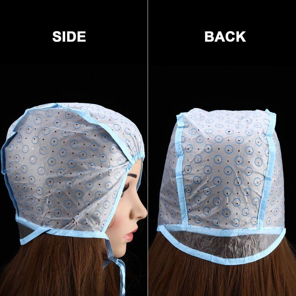 Reusable Hair Coloring Cap With Plastic Crochet Hook Dye Hat Caps Hair Hairstyling Tools  Salon DIY