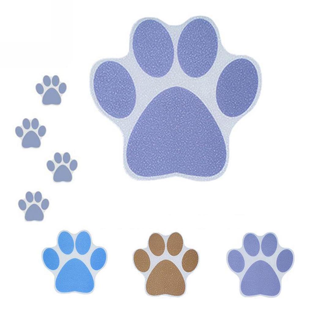 8pcs Non slip Bathtub Stickers Self-Adhesive Paw Print Decals Prevent Slips and Falls in the Bathroom Improve Security