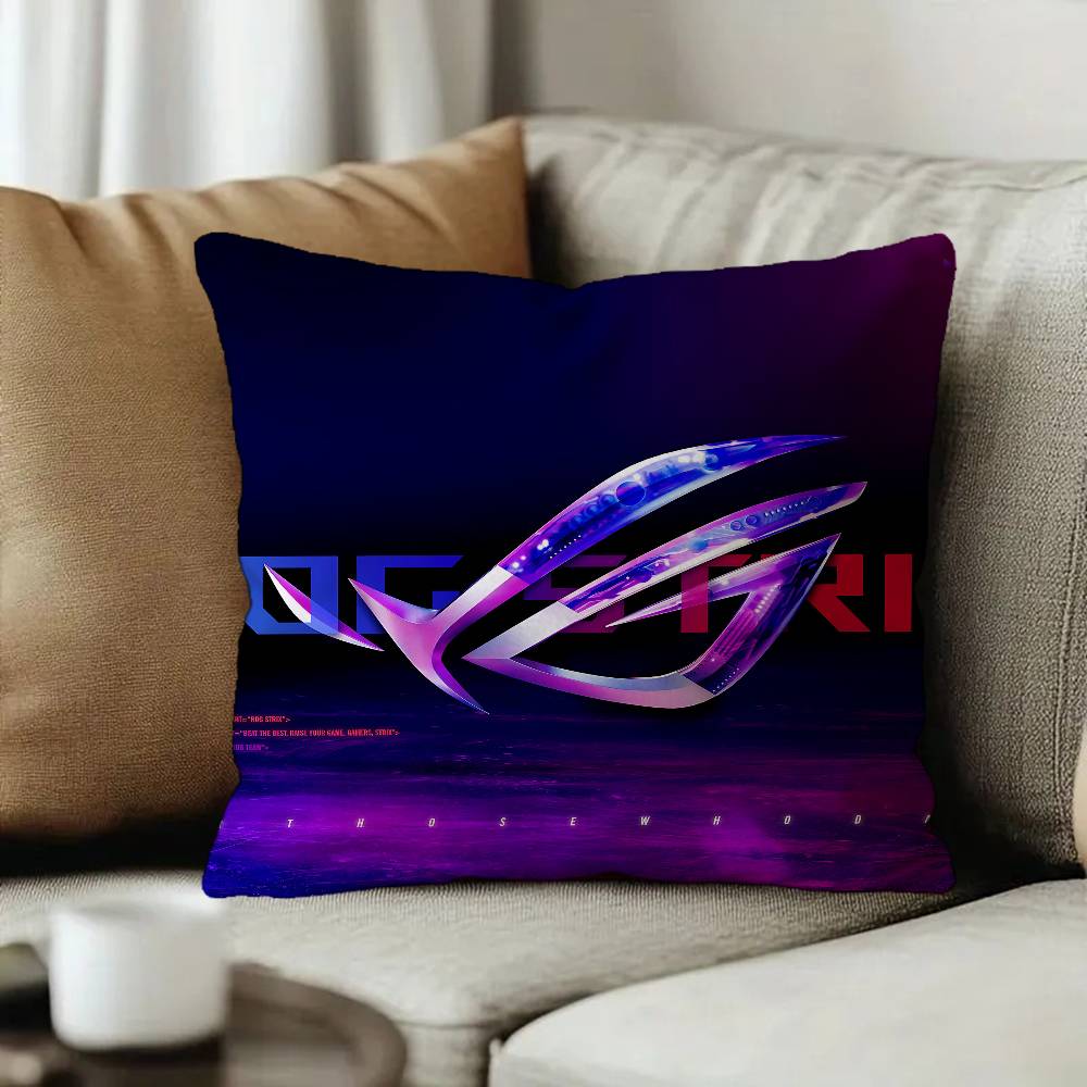 A-AsuS-S R-ROG LOGO Cushion Cover Car Throw Pillow Case For Sofa Car Christmas Gift 40x40cm 45x45cm