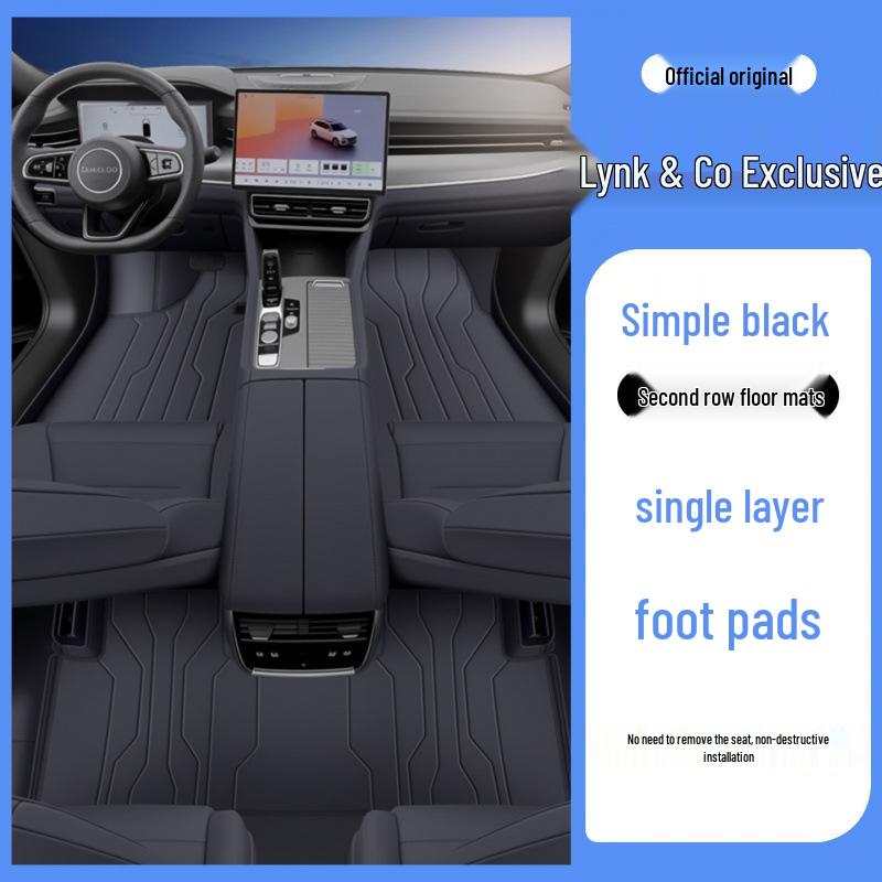 Lynk & Co 09 Eco-friendly Leather Floor Mats for Complete Interior Protection and Modification