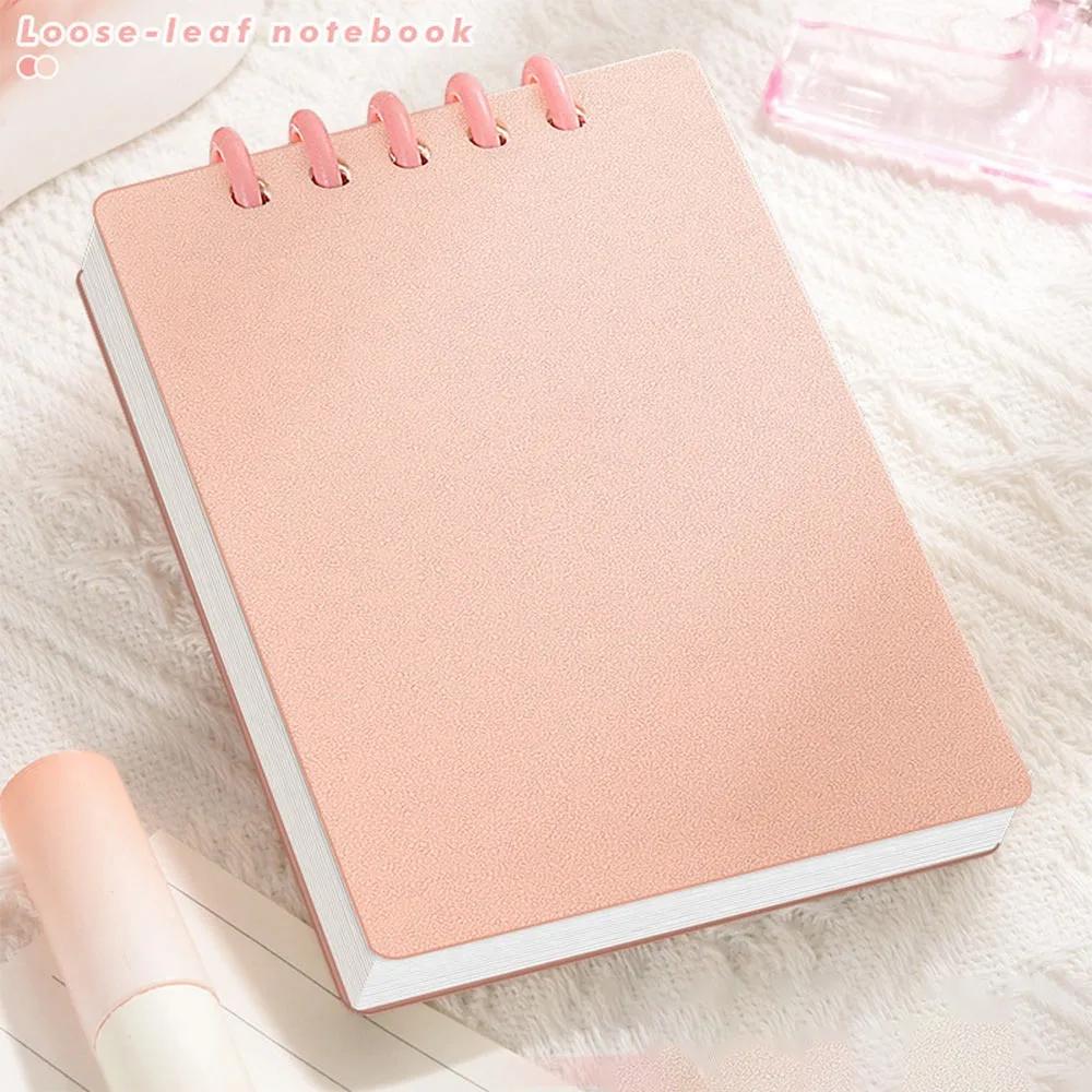 Cute Mini Notebooks A7 Pocket Notebook Small Memo Pad Loose-leaf Square Notepad Horizontal Line Inner Page Memo Pad Diary Book