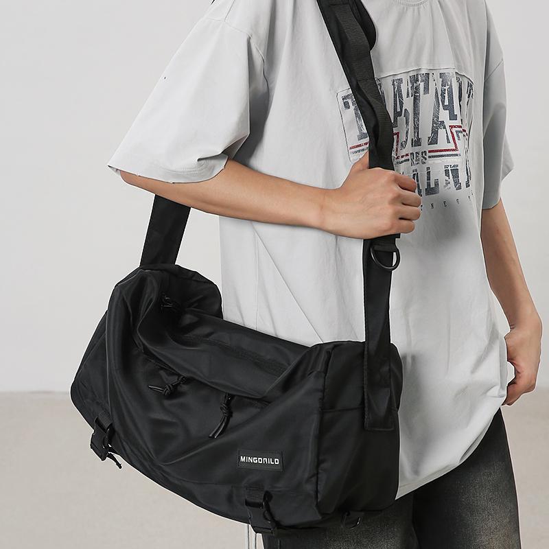 Large Capacity Duffel Bag Solid Color Short Distance Travel Bag Gym Bag Storage Bag