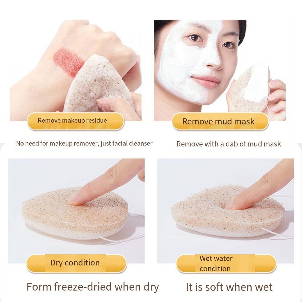 Beauty Face Wash Puff Water Drop Exfoliating Sponge Face Deep Cleaning Pads Skin Care Tools