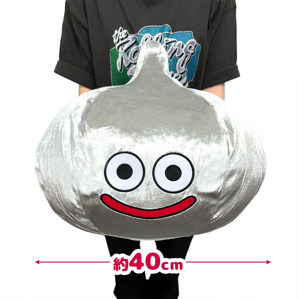 Dragon Quest Big Sparkly Plush Toy Metal Slime Platinum King 40cm with Toy Diamond Approx. (Metal Slime)