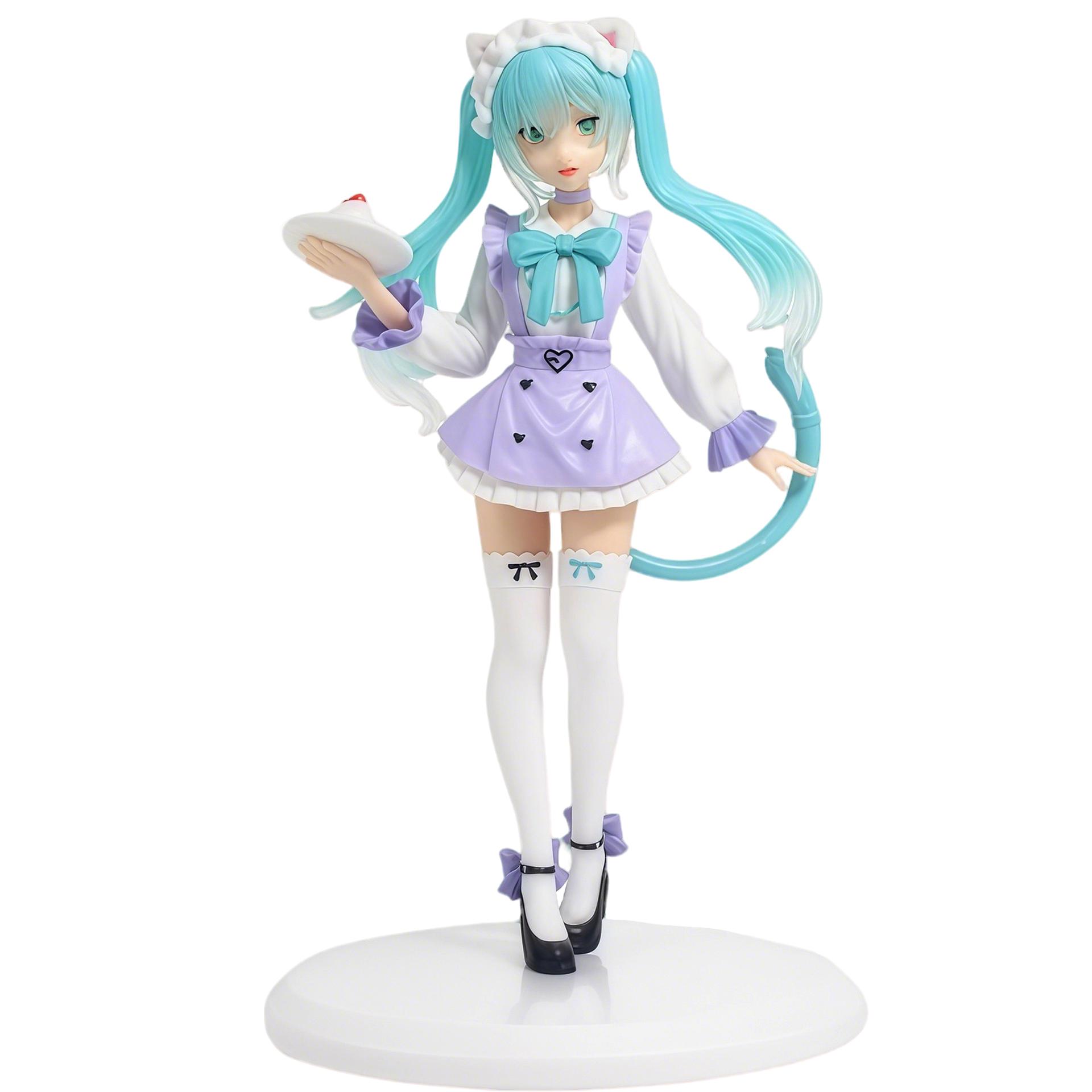 

In Stock Hatsune Miku Gorgeous Fantasy Fashion Figurine Fancy ~Cat Eat Ver.~ Pvc 18Cm Anime Action Figures Model Collection Plaything