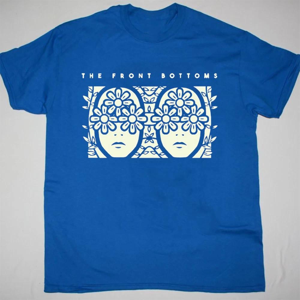 NEW Rare The Front Bottoms Band Short Sleeve Cotton Blue All Size Shirt Unisex T-Shirt S