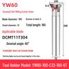 45°-75° CNC V-Shaped Dovetail Groove Milling Cutter with Inner Hole