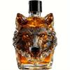 One Piece of a 350Ml Whiskey Decanter Featuring a Distinctive Wolf Design, Ideal for Decorating a Home Bar Or As a Gift for Art Enthusiasts