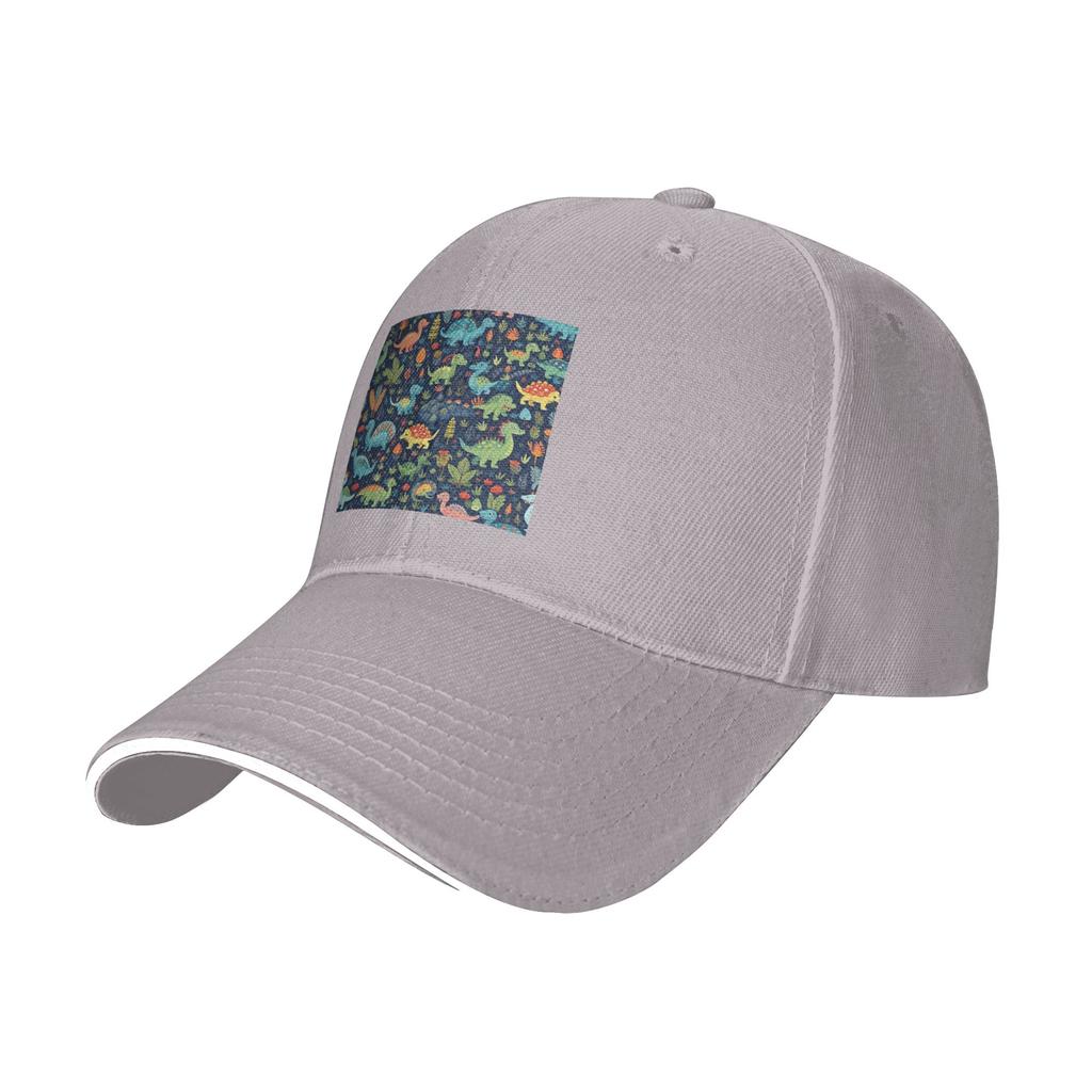 Cartoon Cute Dinosaur Pattern Cap Casual Baseball Caps Adjustable Hat Hip Hop Summer Unisex Baseball Hats Customizable